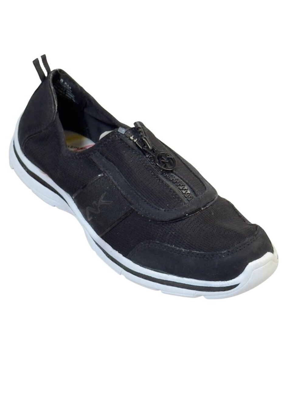 Anne Klein Sport Womens Slip-On Shoes Zipper Lightweight Textile Upper Size 8.5M
